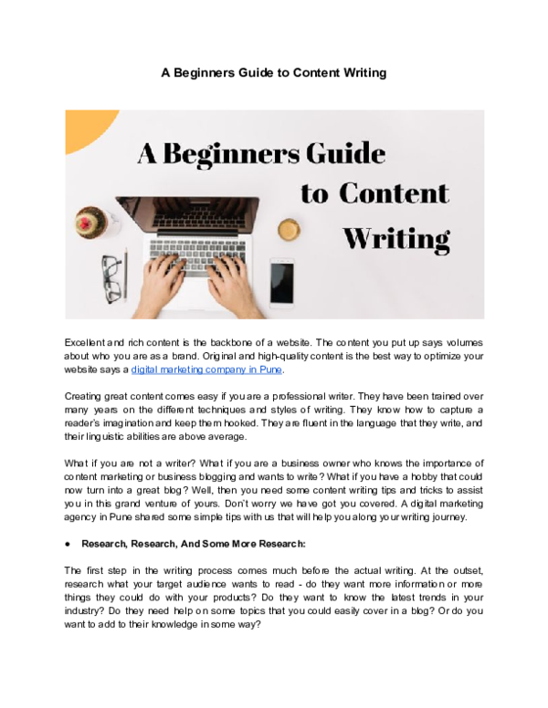 Writing Sample 1